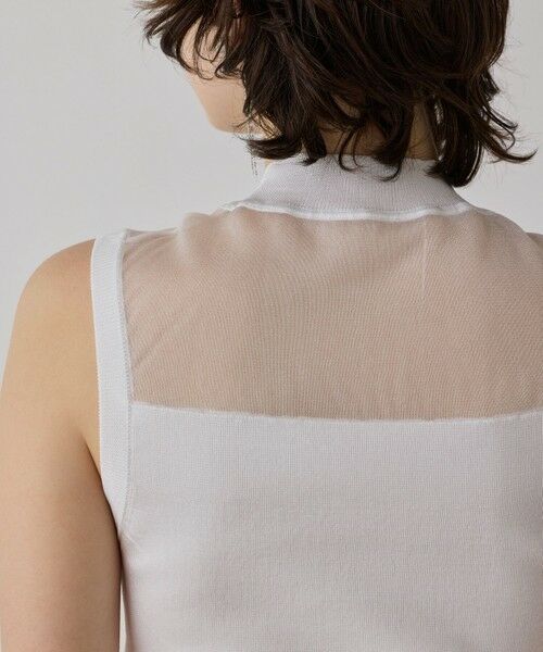 GRACE CONTINENTAL / グレースコンチネンタル その他トップス | シアーグロスニットトップ | 詳細6