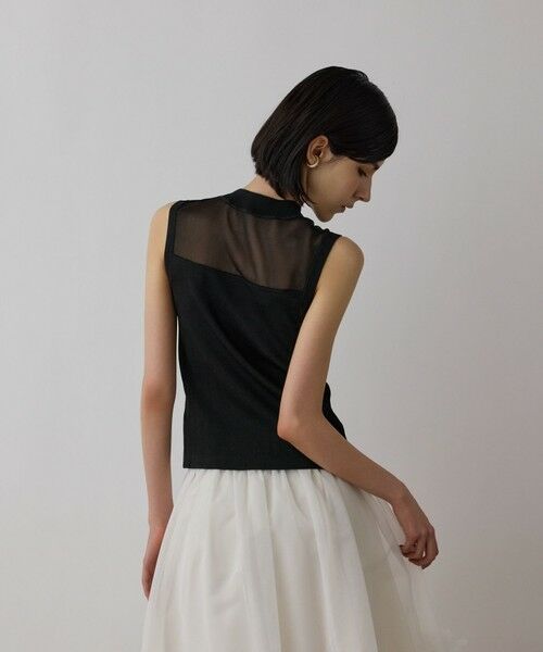 GRACE CONTINENTAL / グレースコンチネンタル その他トップス | シアーグロスニットトップ | 詳細11