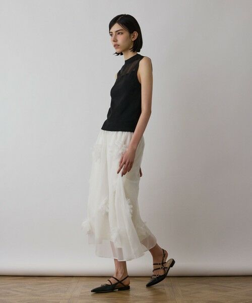 GRACE CONTINENTAL / グレースコンチネンタル その他トップス | シアーグロスニットトップ | 詳細13