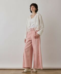 GRACE CONTINENTAL / グレースコンチネンタル その他パンツ | フリンジバギーパンツ