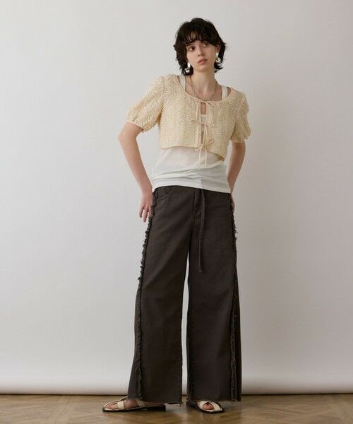 GRACE CONTINENTAL / グレースコンチネンタル その他パンツ | フリンジバギーパンツ | 詳細21