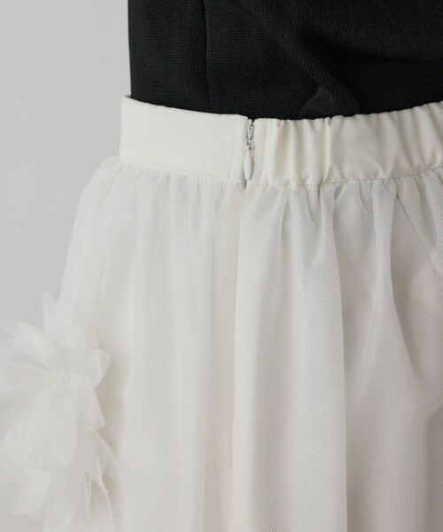 GRACE CONTINENTAL / グレースコンチネンタル ミニ・ひざ丈スカート | メッシュフラワースカート | 詳細7