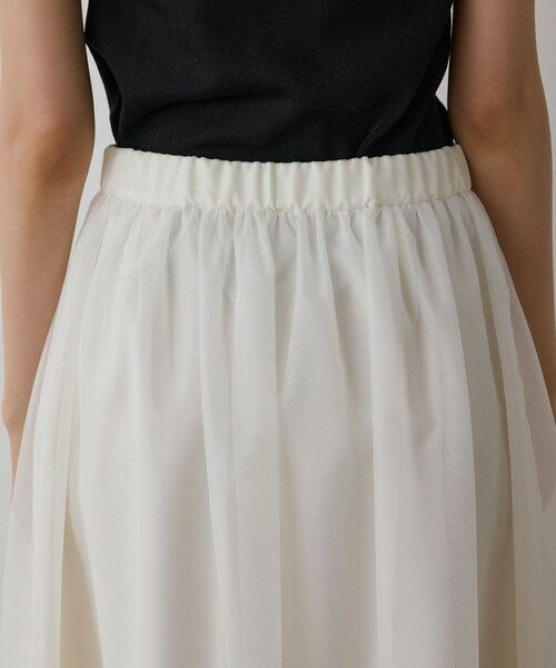 GRACE CONTINENTAL / グレースコンチネンタル ミニ・ひざ丈スカート | メッシュフラワースカート | 詳細8