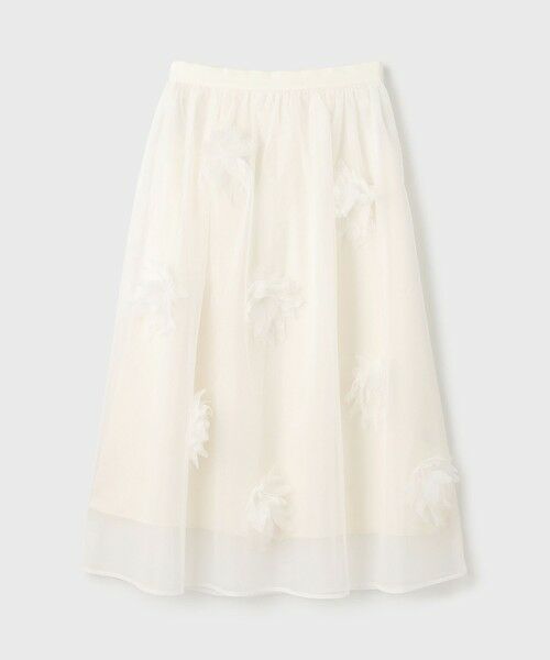 GRACE CONTINENTAL / グレースコンチネンタル ミニ・ひざ丈スカート | メッシュフラワースカート | 詳細9