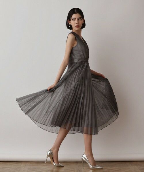 GRACE CONTINENTAL / グレースコンチネンタル ロング・マキシ丈ワンピース | ブライトメッシュワンピース | 詳細3