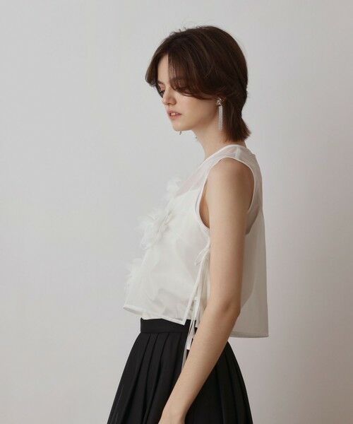 GRACE CONTINENTAL / グレースコンチネンタル その他トップス | メッシュフラワートップ | 詳細4