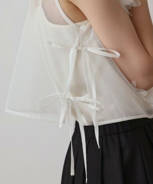 GRACE CONTINENTAL / グレースコンチネンタル その他トップス | メッシュフラワートップ | 詳細8