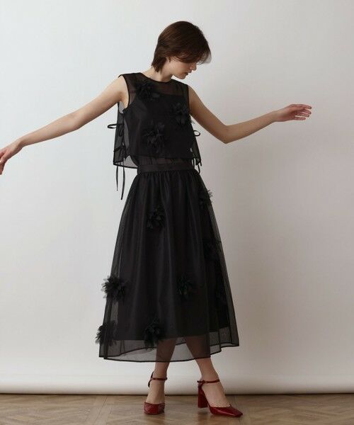 GRACE CONTINENTAL / グレースコンチネンタル その他トップス | メッシュフラワートップ | 詳細17