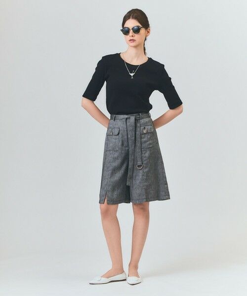 GRACE CONTINENTAL / グレースコンチネンタル デニムパンツ | リネンデニムライクパンツ | 詳細11