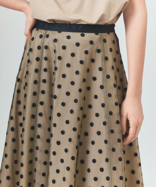 GRACE CONTINENTAL / グレースコンチネンタル ミニ・ひざ丈スカート | ドットembチュールスカート | 詳細6