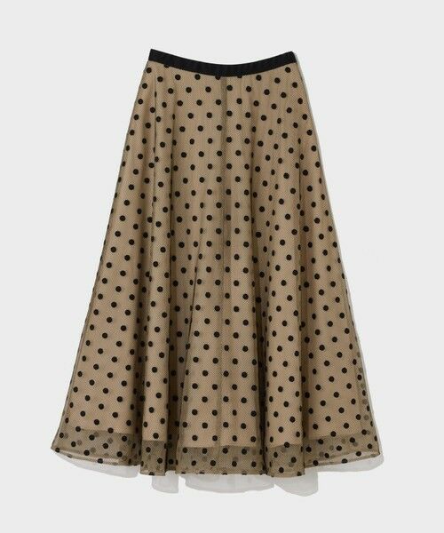 GRACE CONTINENTAL / グレースコンチネンタル ミニ・ひざ丈スカート | ドットembチュールスカート | 詳細7