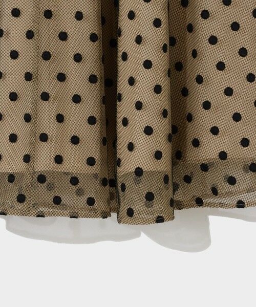 GRACE CONTINENTAL / グレースコンチネンタル ミニ・ひざ丈スカート | ドットembチュールスカート | 詳細9