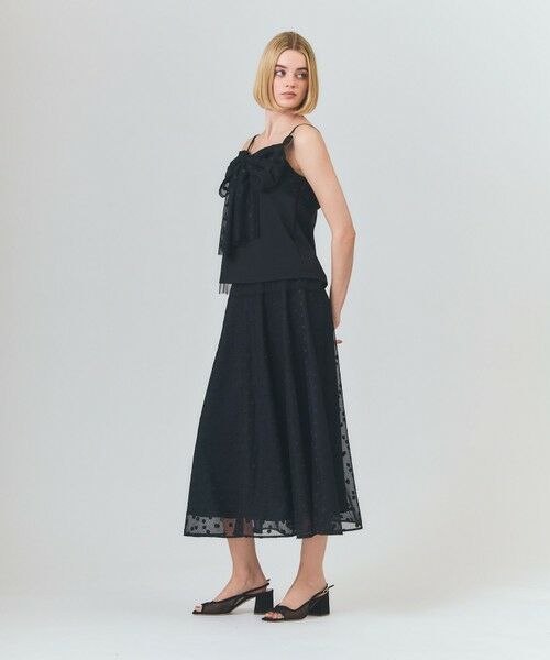 GRACE CONTINENTAL / グレースコンチネンタル ミニ・ひざ丈スカート | ドットembチュールスカート | 詳細10