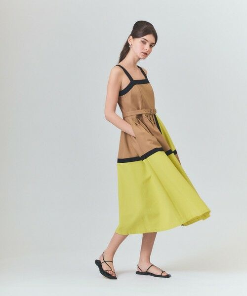 GRACE CONTINENTAL / グレースコンチネンタル ロング・マキシ丈ワンピース | ライン配色キャミドレス | 詳細3