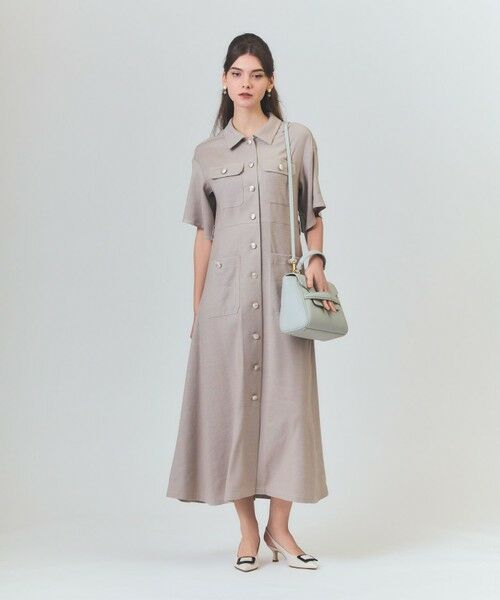 GRACE CONTINENTAL / グレースコンチネンタル ロング・マキシ丈ワンピース | リネンデニムライクワンピース | 詳細4