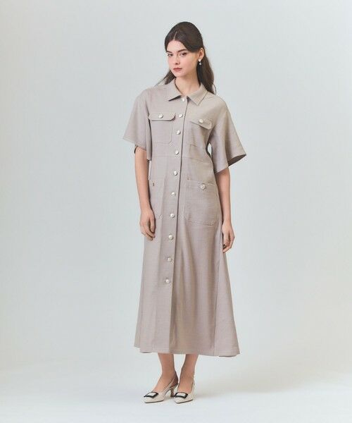 GRACE CONTINENTAL / グレースコンチネンタル ロング・マキシ丈ワンピース | リネンデニムライクワンピース | 詳細6