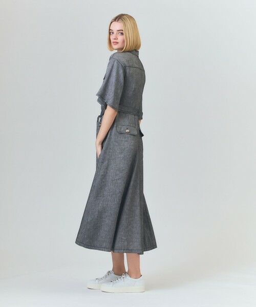 GRACE CONTINENTAL / グレースコンチネンタル ロング・マキシ丈ワンピース | リネンデニムライクワンピース | 詳細14