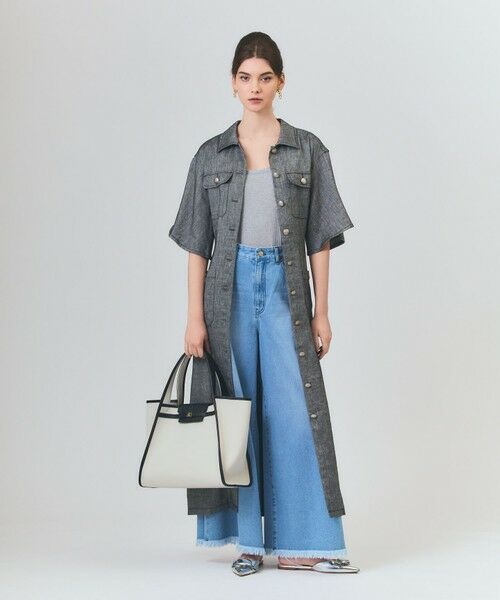 GRACE CONTINENTAL / グレースコンチネンタル ロング・マキシ丈ワンピース | リネンデニムライクワンピース | 詳細16