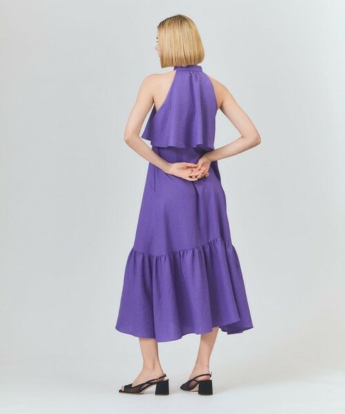 GRACE CONTINENTAL / グレースコンチネンタル ロング・マキシ丈ワンピース | リネンライクホルタードレス | 詳細7