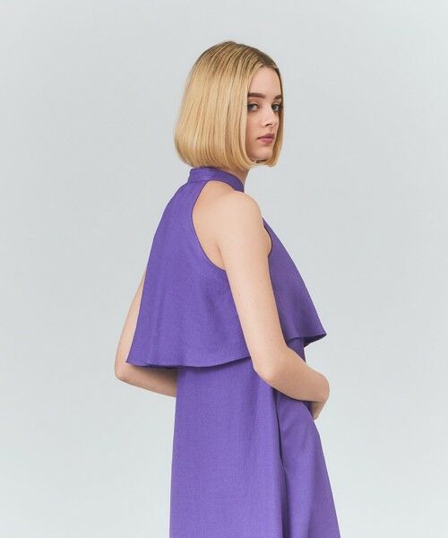 GRACE CONTINENTAL / グレースコンチネンタル ロング・マキシ丈ワンピース | リネンライクホルタードレス | 詳細8