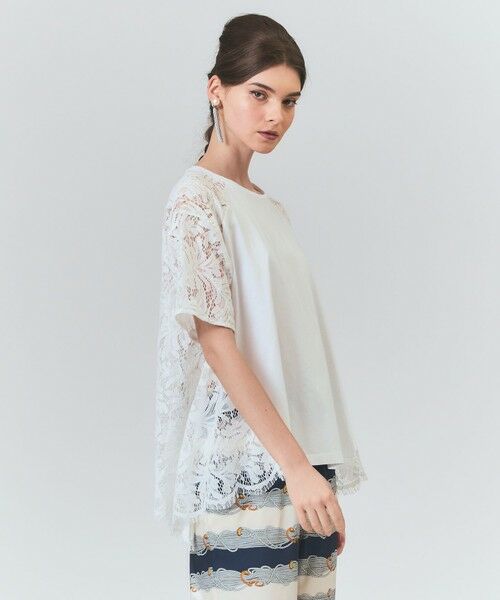 GRACE CONTINENTAL / グレースコンチネンタル その他トップス | バックレース天竺トップ | 詳細1