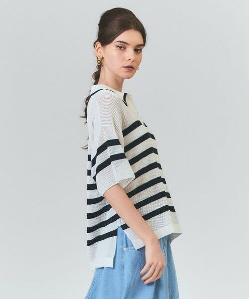 GRACE CONTINENTAL / グレースコンチネンタル カットソー | ワッフルボーダートップ | 詳細3