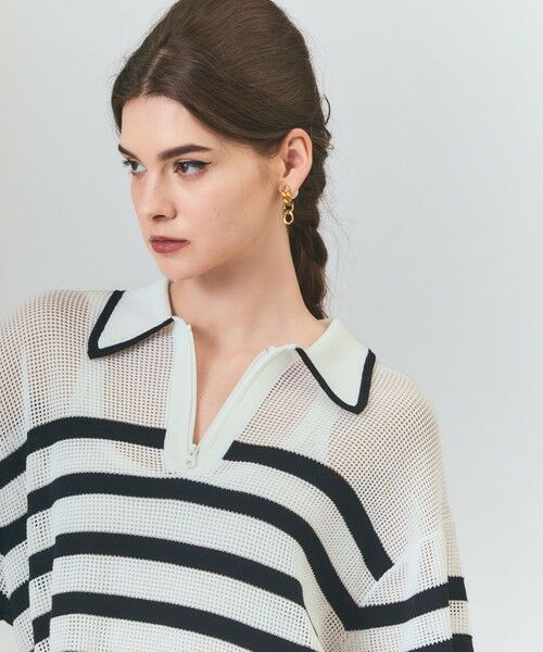 GRACE CONTINENTAL / グレースコンチネンタル カットソー | ワッフルボーダートップ | 詳細4