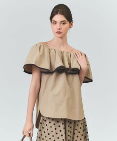GRACE CONTINENTAL / グレースコンチネンタル シャツ・ブラウス | ラッフルトリミングブラウス