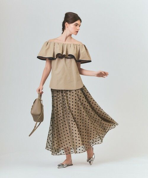 GRACE CONTINENTAL / グレースコンチネンタル シャツ・ブラウス | ラッフルトリミングブラウス | 詳細1