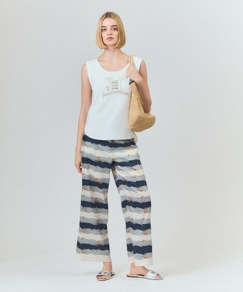GRACE CONTINENTAL / グレースコンチネンタル その他パンツ | ロープボーダーパンツ(ネイビー)