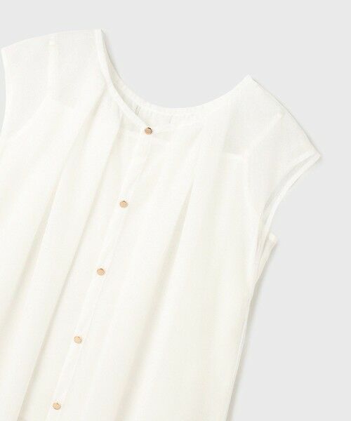 GRACE CONTINENTAL / グレースコンチネンタル シャツ・ブラウス | チュールタックノースリーブ | 詳細8