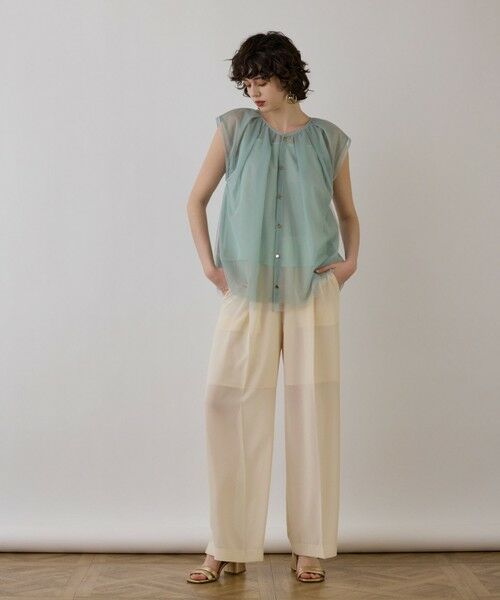 GRACE CONTINENTAL / グレースコンチネンタル シャツ・ブラウス | チュールタックノースリーブ | 詳細13