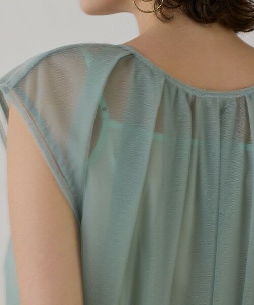 GRACE CONTINENTAL / グレースコンチネンタル シャツ・ブラウス | チュールタックノースリーブ | 詳細18