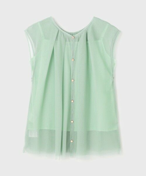 GRACE CONTINENTAL / グレースコンチネンタル シャツ・ブラウス | チュールタックノースリーブ | 詳細22