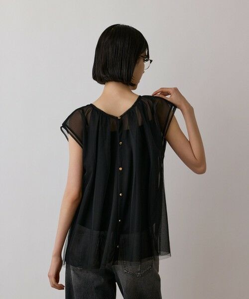 GRACE CONTINENTAL / グレースコンチネンタル シャツ・ブラウス | チュールタックノースリーブ | 詳細23