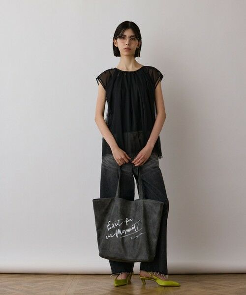 GRACE CONTINENTAL / グレースコンチネンタル シャツ・ブラウス | チュールタックノースリーブ | 詳細25