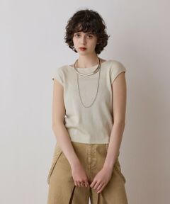 GRACE CONTINENTAL / グレースコンチネンタル その他トップス | スパンコールリブトップ