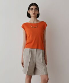 GRACE CONTINENTAL / グレースコンチネンタル その他トップス | スパンコールリブトップ