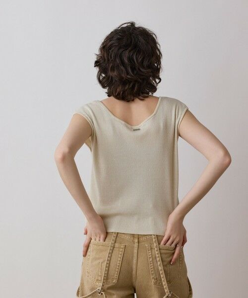 GRACE CONTINENTAL / グレースコンチネンタル その他トップス | スパンコールリブトップ | 詳細4