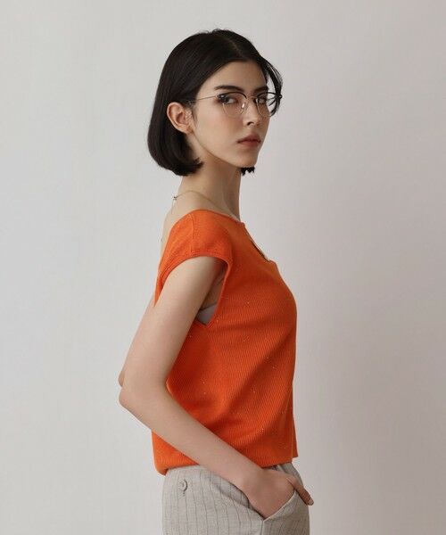 GRACE CONTINENTAL / グレースコンチネンタル その他トップス | スパンコールリブトップ | 詳細11