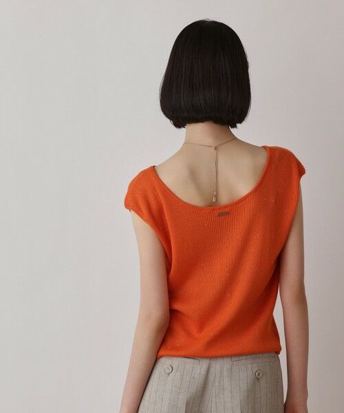 GRACE CONTINENTAL / グレースコンチネンタル その他トップス | スパンコールリブトップ | 詳細12