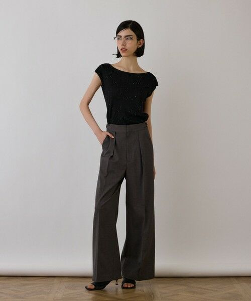 GRACE CONTINENTAL / グレースコンチネンタル その他トップス | スパンコールリブトップ | 詳細16