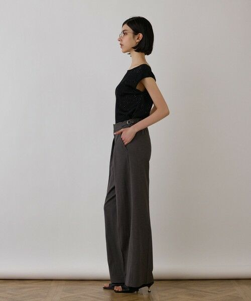 GRACE CONTINENTAL / グレースコンチネンタル その他トップス | スパンコールリブトップ | 詳細17