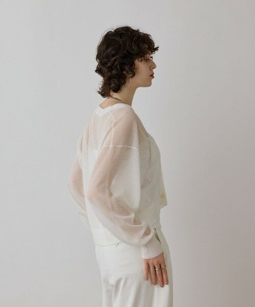 GRACE CONTINENTAL / グレースコンチネンタル カーディガン・ボレロ | シアージョーゼットカーディガン | 詳細6