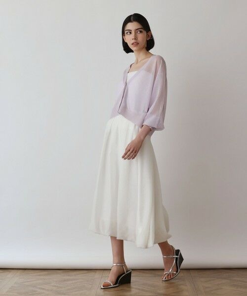 GRACE CONTINENTAL / グレースコンチネンタル カーディガン・ボレロ | シアージョーゼットカーディガン | 詳細10