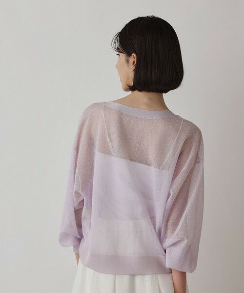 GRACE CONTINENTAL / グレースコンチネンタル カーディガン・ボレロ | シアージョーゼットカーディガン | 詳細11