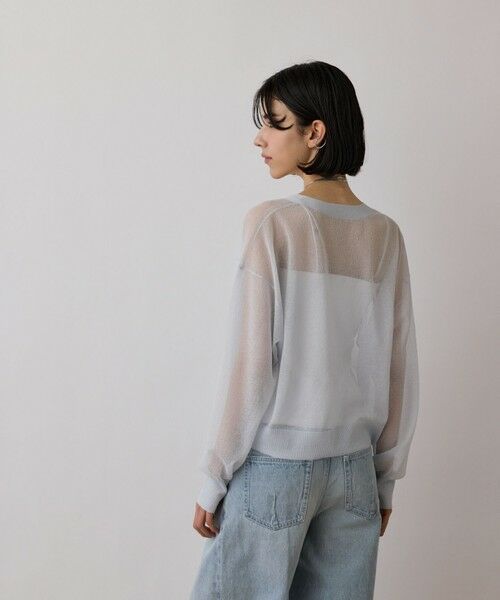 GRACE CONTINENTAL / グレースコンチネンタル カーディガン・ボレロ | シアージョーゼットカーディガン | 詳細17