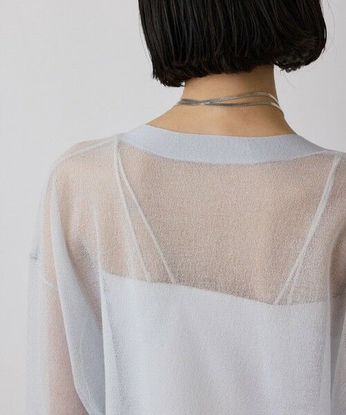 GRACE CONTINENTAL / グレースコンチネンタル カーディガン・ボレロ | シアージョーゼットカーディガン | 詳細25