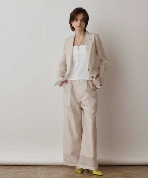 GRACE CONTINENTAL / グレースコンチネンタル テーラードジャケット | ブライトシアージャケット(キナリ)