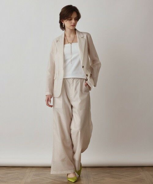 GRACE CONTINENTAL / グレースコンチネンタル その他パンツ | ブライトシアーパンツ | 詳細1